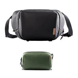 OneGo Solo V2 Camera Sling Bag+Wash Pouch Hanging Toiletry Bag for Men, Waterproof Dopp Kit Travel Makeup Bag Organizer for Toiletries & Cosmetics OneGo Solo V2 Camera Sling Bag+Wash Pouch Hanging Toiletry Bag for Men, Waterproof Dopp Kit Travel Makeup Bag Organizer for Toiletries & Cosmetics