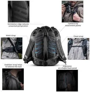 OneMo 2 25L-33L Camera Backpack with Shoulder Bag+Wash Pouch Hanging Toiletry Bag for Men, Waterproof Dopp Kit Travel Makeup Bag Organizer for Toiletries & Cosmetics OneMo 2 25L-33L Camera Backpack with Shoulder Bag+Wash Pouch Hanging Toiletry Bag for Men, Waterproof Dopp Kit Travel Makeup Bag Organizer for Toiletries & Cosmetics