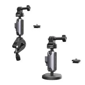 CapLock Bike Motorcycle Handlebar Mount + Magnetic Mount for OSMO Action 4/3, Gopro Hero 12/11/10/9 CapLock Bike Motorcycle Handlebar Mount + Magnetic Mount for OSMO Action 4/3, Gopro Hero 12/11/10/9