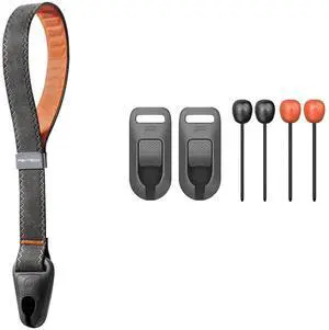 Dark Grey Camera Wrist Strap Standard+Universal Quick Connectors Slim Set Dark Grey Camera Wrist Strap Standard+Universal Quick Connectors Slim Set