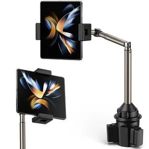 Cup Holder Universal Mount for Foldable Phone, Car Truck Cradle Compatible With iPad Mini, Samsung Galaxy Z Fold 6/5/4, Pixel 9 Pro, Xiaomi Mix Fold 4/3/2 Cup Holder Universal Mount for Foldable Phone, Car Truck Cradle Compatible With iPad Mini, Samsung Galaxy Z Fold 6/5/4, Pixel 9 Pro, Xiaomi Mix Fold 4/3/2