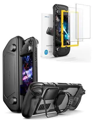 PC0104 ModCase for Steam Deck + 2-Pack Steam Deck Screen Protector PC0104 ModCase for Steam Deck + 2-Pack Steam Deck Screen Protector