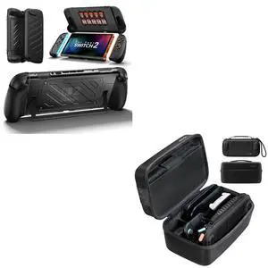 Split Protective Case for Switch 2&Large Hard Shell Travel Case with Separate Small Console Shell (12 Game Card Slots) Split Protective Case for Switch 2&Large Hard Shell Travel Case with Separate Small Console Shell (12 Game Card Slots)