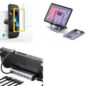 6-in-1 Dock+Screen Protector+Stand for Steam Deck 6-in-1 Dock+Screen Protector+Stand for Steam Deck