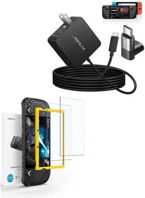 2-Pack Steam Deck Screen Protectors + 45W USB C Charger Compatible with Steam Deck 2-Pack Steam Deck Screen Protectors + 45W USB C Charger Compatible with Steam Deck