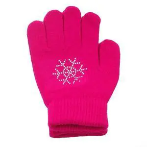Figure Skating Gloves For Children, Warm Cotton Stretch Mittens With Non-Slip Rubber Dots, Winter Ice Sports Grip Gloves For Ages 3-10, Black(M Pink) Figure Skating Gloves For Children, Warm Cotton Stretch Mittens With Non-Slip Rubber Dots, Winter Ice Sports Grip Gloves For Ages 3-10, Black(M Pink)