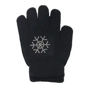 Figure Skating Gloves For Children, Warm Cotton Stretch Mittens With Non-Slip Rubber Dots, Winter Ice Sports Grip Gloves For Ages 3-10, Black(L Black) Figure Skating Gloves For Children, Warm Cotton Stretch Mittens With Non-Slip Rubber Dots, Winter Ice Sports Grip Gloves For Ages 3-10, Black(L Black)