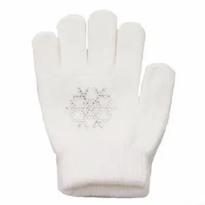 Figure Skating Gloves For Children, Warm Cotton Stretch Mittens With Non-Slip Rubber Dots, Winter Ice Sports Grip Gloves For Ages 3-10, Black(L White) Figure Skating Gloves For Children, Warm Cotton Stretch Mittens With Non-Slip Rubber Dots, Winter Ice Sports Grip Gloves For Ages 3-10, Black(L White)