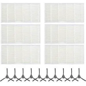 A1 Robot Vacuum Cleaner Parts, Replacement Side Brushes And Filters Kit, Plastic Nylon Bristles With High Efficiency Filtration, Install Accessories For Cleaning(B) A1 Robot Vacuum Cleaner Parts, Replacement Side Brushes And Filters Kit, Plastic Nylon Bristles With High Efficiency Filtration, Install Accessories For Cleaning(B)