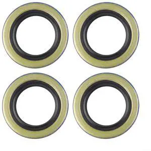 4-Pack Double Lip Seals 34823 12192TB for 2000lb Trailer Axles 1.25x1.98 Inch Steel Rubber Grease Seal Kit for BT8 Spindles L44643 L44610 Bearing Set 4-Pack Double Lip Seals 34823 12192TB for 2000lb Trailer Axles 1.25x1.98 Inch Steel Rubber Grease Seal Kit for BT8 Spindles L44643 L44610 Bearing Set