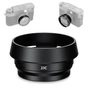 Metal X Half Lens Hood Protector with 37mm Filter Adapter Ring for Fujifilm Fuji X Half XHalf Digital Camera, Aluminum Alloy Xhalf Sun Shade Protector, Block Stray Light (No Filter Included) - Black Metal X Half Lens Hood Protector with 37mm Filter Adapter Ring for Fujifilm Fuji X Half XHalf Digital Camera, Aluminum Alloy Xhalf Sun Shade Protector, Block Stray Light (No Filter Included) - Black