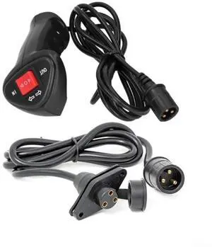 Electric Winch Remote Control Handle, 3-Prong Winch Controller with 3.6m Cable for 5000 Lbs Load, Black(B) Electric Winch Remote Control Handle, 3-Prong Winch Controller with 3.6m Cable for 5000 Lbs Load, Black(B)