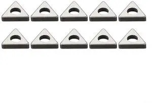 10Pcs MT1603 CNC Turning Tool Holder Triangular Wedge Shim High Strength Wear Resistance Silver 1.46x1.20x0.32cm For Metalworking(MT2204) 10Pcs MT1603 CNC Turning Tool Holder Triangular Wedge Shim High Strength Wear Resistance Silver 1.46x1.20x0.32cm For Metalworking(MT2204)