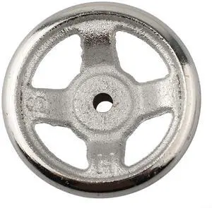 3-Spoke Chrome Plated Steel Handwheel For Machine Tool, Cast Iron Round Rim Corrugated Handle Wheel For Lathe CNC Printer (Size Optional)(3 Inch) 3-Spoke Chrome Plated Steel Handwheel For Machine Tool, Cast Iron Round Rim Corrugated Handle Wheel For Lathe CNC Printer (Size Optional)(3 Inch)
