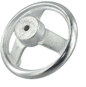 3-Spoke Chrome Plated Steel Handwheel For Machine Tool, Cast Iron Round Rim Corrugated Handle Wheel For Lathe CNC Printer (Size Optional)(4 Inch) 3-Spoke Chrome Plated Steel Handwheel For Machine Tool, Cast Iron Round Rim Corrugated Handle Wheel For Lathe CNC Printer (Size Optional)(4 Inch)