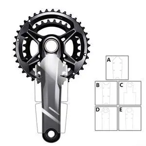Bicycle Crank Protector Stickers For SRAM XX1/XTR/XT, Race Face, E*Thirteen, 3T Carbon Fiber Arms, TPH Film Decal Guard(A) Bicycle Crank Protector Stickers For SRAM XX1/XTR/XT, Race Face, E*Thirteen, 3T Carbon Fiber Arms, TPH Film Decal Guard(A)