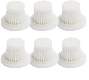 Reusable Washable Filter for Cordless Car Vacuum Cleaner for Easy Install Replacement Parts with High Efficiency Filtration for Particles White, 2 Pack(6 PACK) Reusable Washable Filter for Cordless Car Vacuum Cleaner for Easy Install Replacement Parts with High Efficiency Filtration for Particles White, 2 Pack(6 PACK)