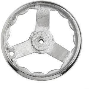 3-Spoke Chrome Plated Steel Handwheel For Machine Tool, Cast Iron Round Rim Corrugated Handle Wheel For Lathe CNC Printer (Size Optional)(6 Inch) 3-Spoke Chrome Plated Steel Handwheel For Machine Tool, Cast Iron Round Rim Corrugated Handle Wheel For Lathe CNC Printer (Size Optional)(6 Inch)