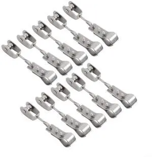Heavy Duty 304 Stainless Steel Pulley and Clamps for Shade Sail Installation, Fits 15-25mm Pipes and 4mm Wire Ropes, 10-Pack (10PCS) Heavy Duty 304 Stainless Steel Pulley and Clamps for Shade Sail Installation, Fits 15-25mm Pipes and 4mm Wire Ropes, 10-Pack (10PCS)