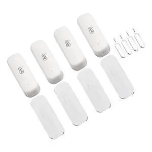 For Zigbee Temperature Humidity Detector, 4PCS Indoor Wireless Hygrometer And Thermometer With Real-Time Monitoring, Smart App Control For Zigbee Temperature Humidity Detector, 4PCS Indoor Wireless Hygrometer And Thermometer With Real-Time Monitoring, Smart App Control
