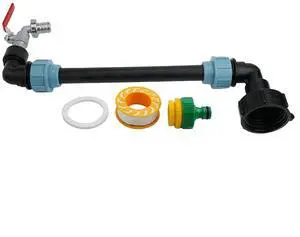 IBC Adapter Connection Kit 3/4 Inch Brass Outlet Tap for Rainwater Tank Container, Gooseneck Faucet,Easy Install Garden Faucet IBC Adapter Connection Kit 3/4 Inch Brass Outlet Tap for Rainwater Tank Container, Gooseneck Faucet,Easy Install Garden Faucet