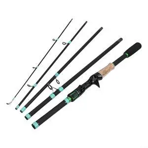 Fishing Rod 1.65m-2.1m Multi-Section Fiberglass Spinner Baitcasting M Tone 2500G Load-Bearing Smooth Line Guide For Lure Fishing(C) Fishing Rod 1.65m-2.1m Multi-Section Fiberglass Spinner Baitcasting M Tone 2500G Load-Bearing Smooth Line Guide For Lure Fishing(C)