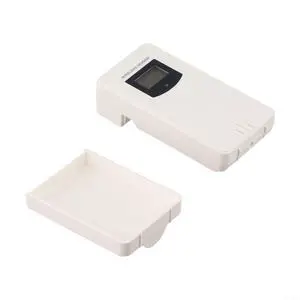 Wireless Temperature and Humidity Sensor Weather Station, 433.92 MHz Radio Transmitter with LCD Display, White(White) Wireless Temperature and Humidity Sensor Weather Station, 433.92 MHz Radio Transmitter with LCD Display, White(White)