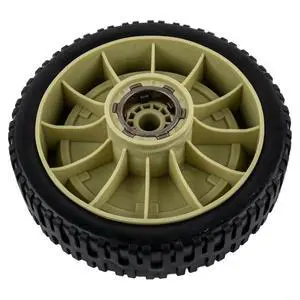 Lawn Mower Wheel for HRJ216 HR215 HR196, Self-Propelled Rear Wheel Replacement with Enhanced Traction, Plastic Hub for Easy Installation on Uneven Terrain, Gray, 1 Pack Lawn Mower Wheel for HRJ216 HR215 HR196, Self-Propelled Rear Wheel Replacement with Enhanced Traction, Plastic Hub for Easy Installation on Uneven Terrain, Gray, 1 Pack