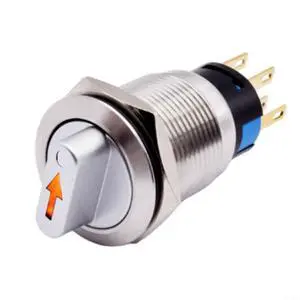 19mm Momentary Rotary Switch, 3 Position 2NO2NC 12-24V Selector Button with LED Light, IP66 IK09 Stainless Steel Metal Knob for CNC Machine Industry Equipment(white) 19mm Momentary Rotary Switch, 3 Position 2NO2NC 12-24V Selector Button with LED Light, IP66 IK09 Stainless Steel Metal Knob for CNC Machine Industry Equipment(white)