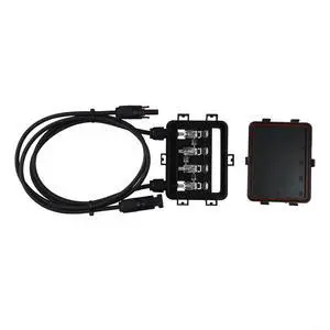Solar PV Junction Box, 180-300W DC 1000V IP65 Waterproof for Double Sided Connector for Solar Panel, Black Solar PV Junction Box, 180-300W DC 1000V IP65 Waterproof for Double Sided Connector for Solar Panel, Black