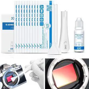 Upgraded Camera Sensor Cleanning Kit with Bright Built in Light Cleaner Handle & 10PCS 24MM Full Frame Sensor Cleaning Swabs & Sensor Cleaning Solution for Full-Frame Sensor CCD and CMOS Sensors Clean Upgraded Camera Sensor Cleanning Kit with Bright Built in Light Cleaner Handle & 10PCS 24MM Full Frame Sensor Cleaning Swabs & Sensor Cleaning Solution for Full-Frame Sensor CCD and CMOS Sensors Clean