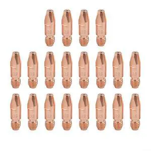 20Pcs MIG Contact Tip For 36KD MB36 Welding Equipment, M8 x 30mm Copper Alloy Nozzle With Mirror Polished Surfaces, Low Resistance & High Heat Resistance(0.9mm) 20Pcs MIG Contact Tip For 36KD MB36 Welding Equipment, M8 x 30mm Copper Alloy Nozzle With Mirror Polished Surfaces, Low Resistance & High Heat Resistance(0.9mm)