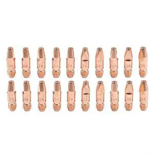 20Pcs MIG Contact Tip For 36KD MB36 Welding Equipment, M8 x 30mm Copper Alloy Nozzle With Mirror Polished Surfaces, Low Resistance & High Heat Resistance(0.8mm) 20Pcs MIG Contact Tip For 36KD MB36 Welding Equipment, M8 x 30mm Copper Alloy Nozzle With Mirror Polished Surfaces, Low Resistance & High Heat Resistance(0.8mm)