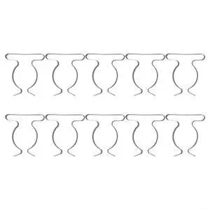 10Pcs Spring Terry Clips, Heavy Duty Manganese Steel Tool Holder, Wall Mount Garage Storage for Brooms, Rakes, Pipes, Silver(50mm) 10Pcs Spring Terry Clips, Heavy Duty Manganese Steel Tool Holder, Wall Mount Garage Storage for Brooms, Rakes, Pipes, Silver(50mm)