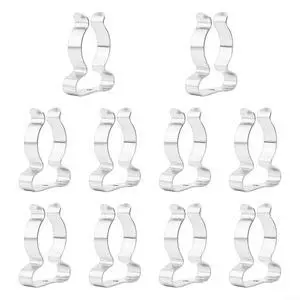 10Pcs Spring Terry Clips, Heavy Duty Manganese Steel Tool Holder, Wall Mount Garage Storage for Brooms, Rakes, Pipes, Silver(28mm) 10Pcs Spring Terry Clips, Heavy Duty Manganese Steel Tool Holder, Wall Mount Garage Storage for Brooms, Rakes, Pipes, Silver(28mm)