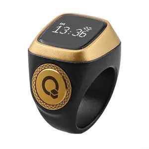 IQibla Smart Ring Counter for Zikr & Prayer Times with OLED Display, Waterproof Digital Tasbih Counter with Vibration Reminder for Muslims, for iOS & for Android App, 40mAh 3-Day Battery(18mm Black) IQibla Smart Ring Counter for Zikr & Prayer Times with OLED Display, Waterproof Digital Tasbih Counter with Vibration Reminder for Muslims, for iOS & for Android App, 40mAh 3-Day Battery(18mm Black)