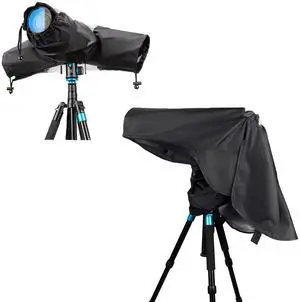 Dual Sleeves Rain Cover + Long Rain Cover :Camera Raincoat Dust Proof Protector for Birding on Canon Nikon Camera Dual Sleeves Rain Cover + Long Rain Cover :Camera Raincoat Dust Proof Protector for Birding on Canon Nikon Camera