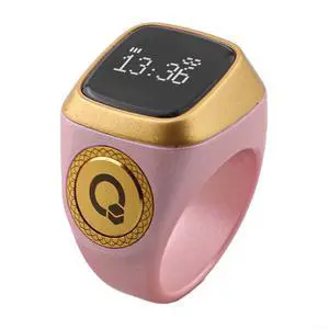 IQibla Smart Ring Counter for Zikr & Prayer Times with OLED Display, Waterproof Digital Tasbih Counter with Vibration Reminder for Muslims, for iOS & for Android App, 40mAh 3-Day Battery(20mm Pink) IQibla Smart Ring Counter for Zikr & Prayer Times with OLED Display, Waterproof Digital Tasbih Counter with Vibration Reminder for Muslims, for iOS & for Android App, 40mAh 3-Day Battery(20mm Pink)