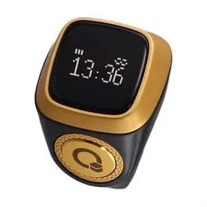 IQibla Smart Ring Counter for Zikr & Prayer Times with OLED Display, Waterproof Digital Tasbih Counter with Vibration Reminder for Muslims, for iOS & for Android App, 40mAh 3-Day Battery(20mm Black) IQibla Smart Ring Counter for Zikr & Prayer Times with OLED Display, Waterproof Digital Tasbih Counter with Vibration Reminder for Muslims, for iOS & for Android App, 40mAh 3-Day Battery(20mm Black)