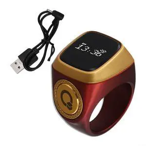 IQibla Smart Ring Counter for Zikr & Prayer Times with OLED Display, Waterproof Digital Tasbih Counter with Vibration Reminder for Muslims, for iOS & for Android App, 40mAh 3-Day Battery(18mm Curry) IQibla Smart Ring Counter for Zikr & Prayer Times with OLED Display, Waterproof Digital Tasbih Counter with Vibration Reminder for Muslims, for iOS & for Android App, 40mAh 3-Day Battery(18mm Curry)