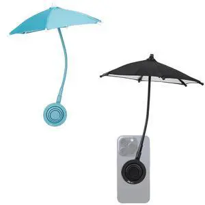 Blue + Black2PCS Outdoor Phone Sun Shade Shield Magnetic Phone Umbrella for Sun Blue + Black2PCS Outdoor Phone Sun Shade Shield Magnetic Phone Umbrella for Sun