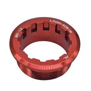 2-Pack Bike Cassette Lockring for MicroSpline 12 Speed,CNC Aluminum Alloy Flywheel Cover with Anti-Slip Lines, Lightweight Rust-Proof, Black/Red/Golden (Red) 2-Pack Bike Cassette Lockring for MicroSpline 12 Speed,CNC Aluminum Alloy Flywheel Cover with Anti-Slip Lines, Lightweight Rust-Proof, Black/Red/Golden (Red)