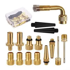 15Pcs Bike Pump Adapter Set Copper SV DV AV Needle Valve Connector Kit For Bicycle Tires Balls With Storage Box 15Pcs Bike Pump Adapter Set Copper SV DV AV Needle Valve Connector Kit For Bicycle Tires Balls With Storage Box