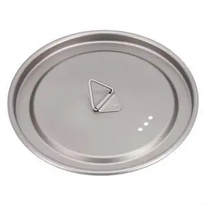 Pure Titanium Cup Lid with Handle, Ultra-Light Dirt-Proof Replacement for Camping Mug Pot Kettle, 3 Sizes (80mm/95mm/120mm), Gray (95mm) Pure Titanium Cup Lid with Handle, Ultra-Light Dirt-Proof Replacement for Camping Mug Pot Kettle, 3 Sizes (80mm/95mm/120mm), Gray (95mm)