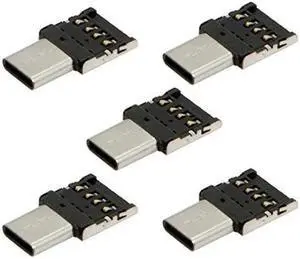 AV Converter WISDUM 5 PCS USB C OTG Adapter USB C Male to USB 2.0 Female Ultra Mini Size Connector Adapter AV Converter WISDUM 5 PCS USB C OTG Adapter USB C Male to USB 2.0 Female Ultra Mini Size Connector Adapter