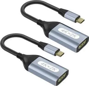 AV Converter WISDUM USB C to HDMI Adapter 4K@60Hz USB-C to HDMI Cable Thunderbolt to HDMI USBC to HDMI Converter Type C to HDMI Adapter Compatible with 15 Galaxy Chromebook etc. (2 Pack) AV Converter WISDUM USB C to HDMI Adapter 4K@60Hz USB-C to HDMI Cable Thunderbolt to HDMI USBC to HDMI Converter Type C to HDMI Adapter Compatible with 15 Galaxy Chromebook etc. (2 Pack)