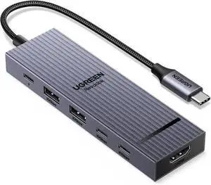 USB Hub WISDUM Revodok Pro USB-C Hub 6 in 1 10Gbps 4K 60Hz HDMI, 100W Power Delivery for Pro/Air, Pro, Thinkpad Rog Ally and More USB Hub WISDUM Revodok Pro USB-C Hub 6 in 1 10Gbps 4K 60Hz HDMI, 100W Power Delivery for Pro/Air, Pro, Thinkpad Rog Ally and More