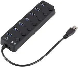 WISDUM USB 3.0 Hub USB Hub 3.0 Multi USB Splitter 3 Hab Use Power Adapter7 Port Multiple Expander 2.0 USB3 Hub with Switch for PC WISDUM USB 3.0 Hub USB Hub 3.0 Multi USB Splitter 3 Hab Use Power Adapter7 Port Multiple Expander 2.0 USB3 Hub with Switch for PC
