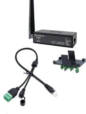 Gadget WISDUM HF Smallest Elfin-EW11/Elfin-EW11A-0 Wireless Networking Devices Modbus TPC IP Function RJ45 RS485 to WiFi Serial Server (EW11A-0 Whole Set) Gadget WISDUM HF Smallest Elfin-EW11/Elfin-EW11A-0 Wireless Networking Devices Modbus TPC IP Function RJ45 RS485 to WiFi Serial Server (EW11A-0 Whole Set)