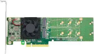 RAID Controller WISDUM Linkreal PCIe 3.0 x8 to 4 Port M.2 NVMe SSD Switch Adapter with Low Profile Bracket for Server Storage Solutions RAID Controller WISDUM Linkreal PCIe 3.0 x8 to 4 Port M.2 NVMe SSD Switch Adapter with Low Profile Bracket for Server Storage Solutions